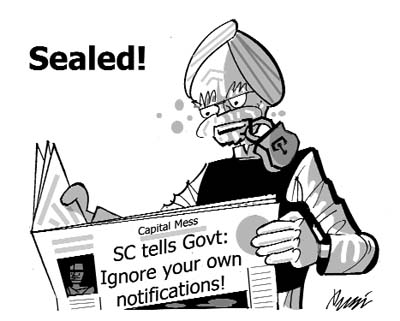 Editorial cartoon by Rajinder Puri