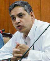 PGI Director Dr K.K. Talwar addresses mediapersons in Chandigarh on Thursday