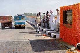 The Dera Bassi-Ramgarh bridge, which was opened to traffic on Tuesday