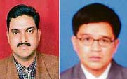 Mr Madan Lal, Junior Engineer, and Mr Devinder Kumar, Garrison Engineer, of the MES, Pathankot, who saved the lives of two poor children suffering from cancer.