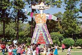 Ravana meets his end at Strawberry Fields Kindergarten in Sector 24