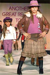 Children showcase Fall/Winter 2006 collection of Mona Lisa at the launch of Hi-Fashion children wear in New Delhi