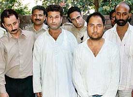 Four suspected drug peddlers who were arrested by the police in Chandigarh on Saturday. 