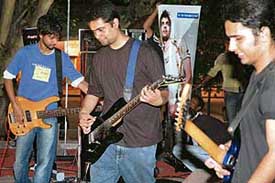 Two Delhi-based music groups perform at the Plaza, Sector 17, Chandigarh