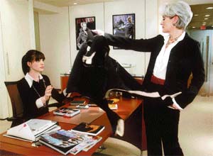 Anne Hathaway and Meryl Streep in The Devil Wears Prada