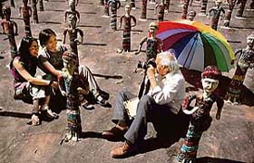 Exponent of Chandigarhs rich cultural heritage Nek Chand immortalises the citys culture on camera by taking photographs of the Rock Garden in Chandigarh