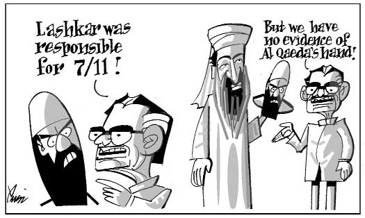 Editorial cartoon by Rajinder Puri