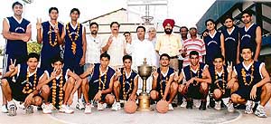 The Baba Lodhiana Basketball Academy team that won the state championship held in Patiala recently.