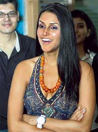Film star Neha Dhupia inaugurates a grooming school in Ludhiana