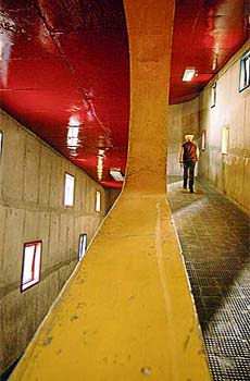 CORRIDOR OF POWER: Diwana Manna and one of his works