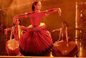 Isha Sharvani performs at Pinjore Heritage Festival on Sunday.