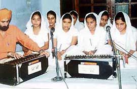 Guru Ram Das Jis birth anniversary being celebrated by students and staff at the holy Gurdwara Sahib on the GRD Campus in Ludhiana.