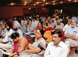 Participants at a session organised by the Ministry of Commerce on WTO Agriculture and NAMA Negotiations, at Chandigarh on Wednesday.