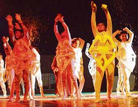 Students of YPS, Mohali, stage a play at the Tagore Theatre in Chandigarh