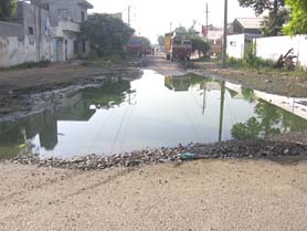 Scene from Hell: Pathetic conditions prevail at the Industrial Area in Phagwara.