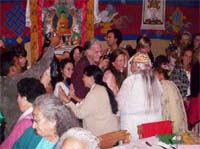 Members of the International Council of Thirteen Indigenous Grandmothers in Mcleodganj on Saturday.