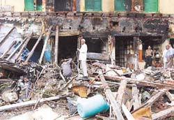 Dust to Dust: The site of a devastating fire at Old Sabzi Mandi area
