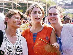 Members of a Brazilian Theatre Group, who came to participate in the Forum Theatre Festival, in Kolkata