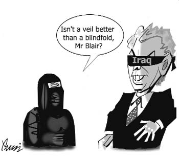 Editorial cartoon by Rajinder Puri