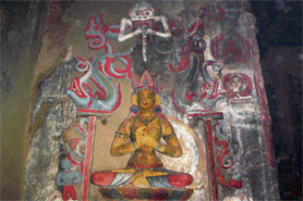 A painting of Buddha