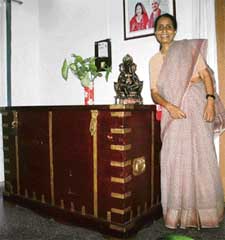 Paramjeet Tewari with her great mothers chest