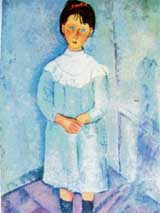 “Little Girl in Blue” by Amedeo Modigliani. Private collection, Paris