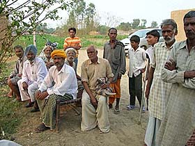 Farmers narrate their woes at Gatti Rajo Ke Village, located on the India-Pakistan border in Ferozepore.