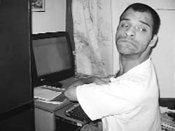 Kuldeep Singh Dhaka of Hisar has not allowed his affliction to come in the way of his becoming computer savvy