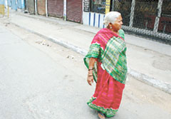 Stand Still: A market in the old city presented a picture of desolation as shopkeepers observed the third and last day of Delhi bandh in protest against the sealing drive. 