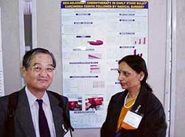 Dr Veena Jain makes a presentation at the 11th Biennial Conference of the International Gynaecology Cancer Society at Santa Monica, California, USA.