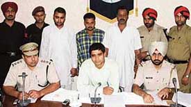 The accused in the Surinder Gulati murder case in police custody