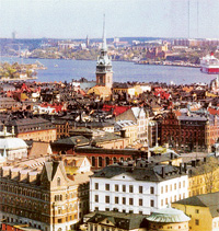 A view of the old part of Stockholm