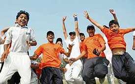 Young cricket players from Pakistan are happy to be in India