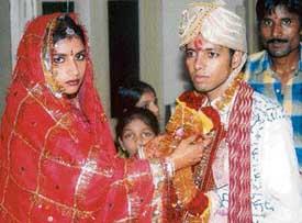 A file photo of Vinay and Ekta.