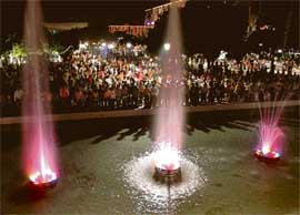 Even though main festivals are over yet Chandigarh continues to wear a gala look as is evident from the Sector 17 plaza on Monday. 