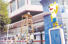 Delhi pavilion getting final touches