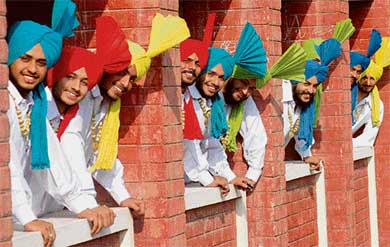 Participants of Panjab University Youth Festival from Doraha, Ludhiana, wait for their turn to perform at DAV College, Sector 10, Chandigarh, on Friday