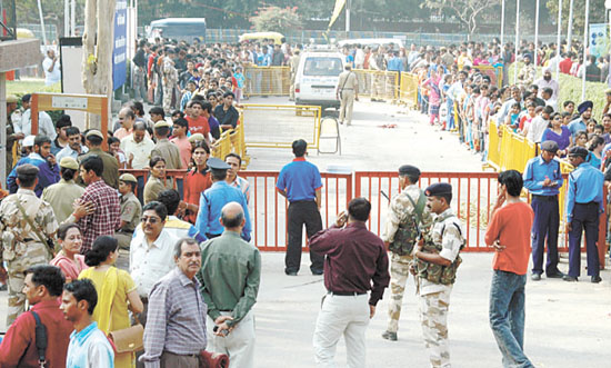 Psyche Control: Over the years, the India International Trade Fair has become synonymous with unruly crowds, prompting deployment of paramilitary personnel at vantage points.
