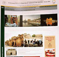 One of the posters which forms part of the “Intangible World Heritage of Punjab” presentation made at UNESCO Forum held in Italy recently.