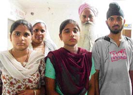 Gurnam Singh with his family