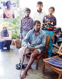 Mallu Ram and his three children narrate the insensitivity of the Ludhiana police on Sunday.