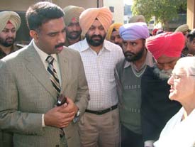 SSP S. S. Srivastav interacts with families of accident victims in Amritsar
