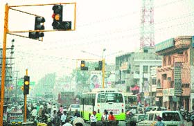 Recently installed traffic lights at Chandigarh Chowk, Nawanshahr, have proved ineffective to regulate traffic in the town