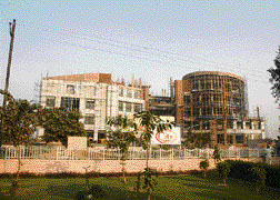 A view of an upcoming mall in Faridabad.