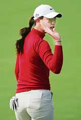 Michelle Wies bid to make the cut in the mens Casio World Open came a cropper at the halfway stage at the Kuroshio Country Club in Geisei village