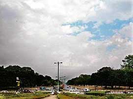 Others had to face a drizzle and an overcast sky.
