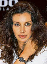 Actress and Rado brand ambassador Lisa Ray at the launch of a collection of Rado watches in Mumbai 