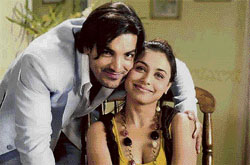John Abraham and Rani Mukherjee in Baabul