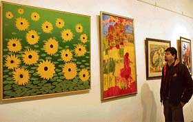 The 10th annual art exhibition of the Centurion Bank of Punjab, which is going on at the art gallery of Punjab Kala Bhavan, Sector 16, Chandigarh