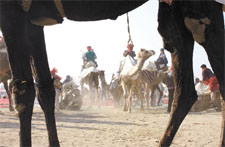 People from the Gujjar community at a rally in the Capital on Sunday.